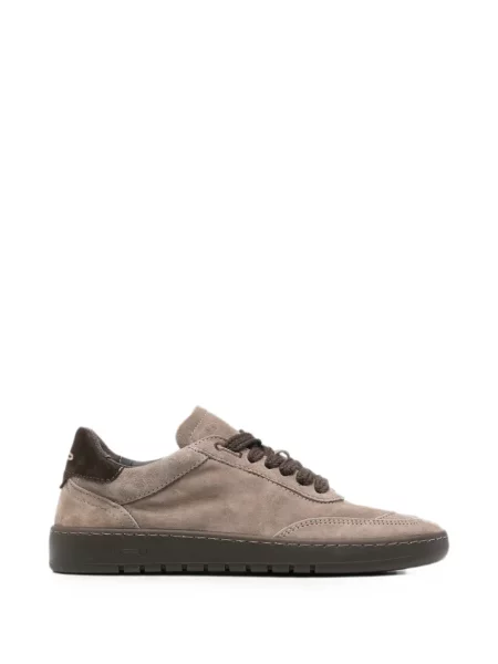 Sneakerși Piumha Studio din piele de căprioară maro