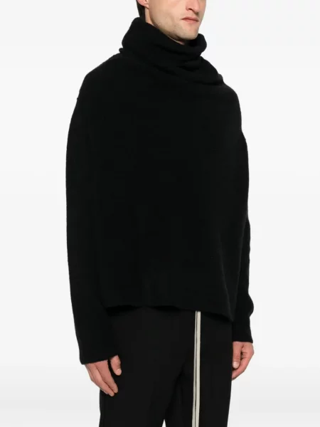 Pulover Rick Owens cu glugă negru