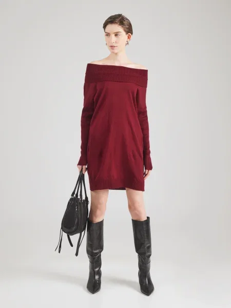 Cool & Sexy Rochie tricotat carmin roșu