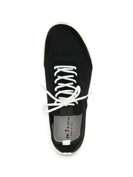 Chiloți Kiton din piele de căprioară slip-on negru