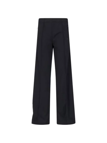 Pantaloni Courreges cu dungi alergare negru
