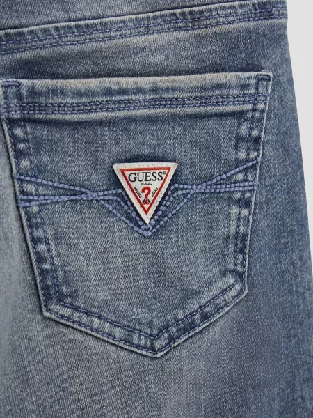 Дитячі Прямі джинси GUESS Kids синій