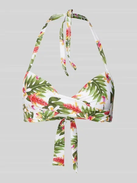 Top bikini z wyprofilowanymi miseczkami model ‘EYRO KAELUA’ Banana Moon biały