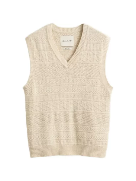 Vestă Gant tricotate cu decolteu în V