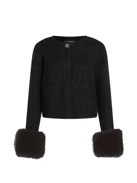 Cardigan Karl Lagerfeld tricotate negru