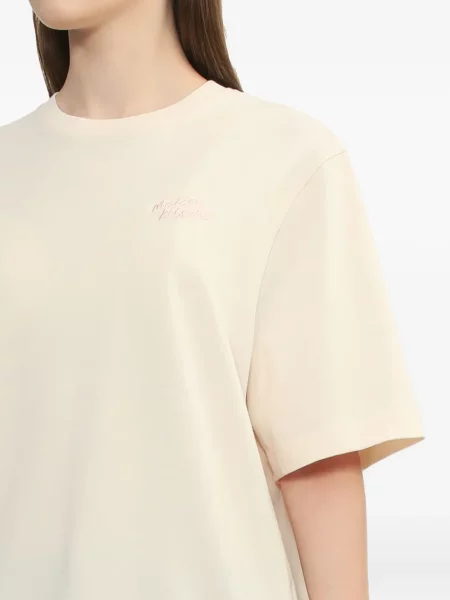 Tricou Maison Kitsune cu broderie