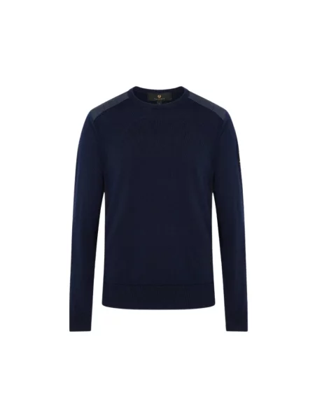 Sweter Belstaff wełniany niebieski