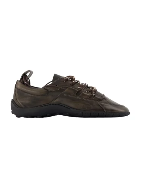 Sneakersy Samsoe Samsoe skórzane brązowe