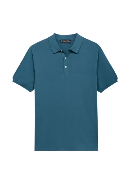 Tricou polo Brooks Brothers scurt albastru