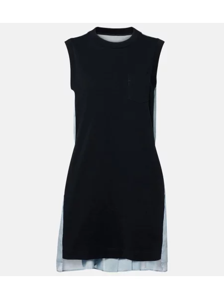 Rochie Sacai din jerseu albastru