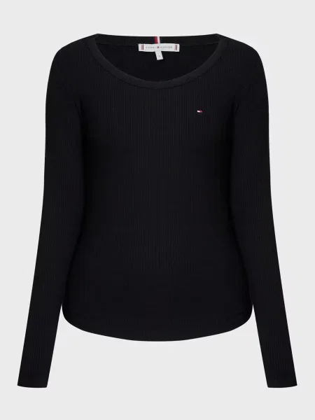 Лонгслів Tommy Hilfiger чорний