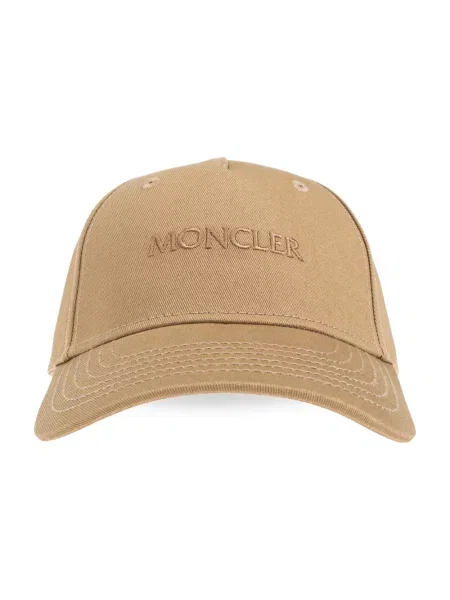Czapka z daszkiem Moncler beżowa