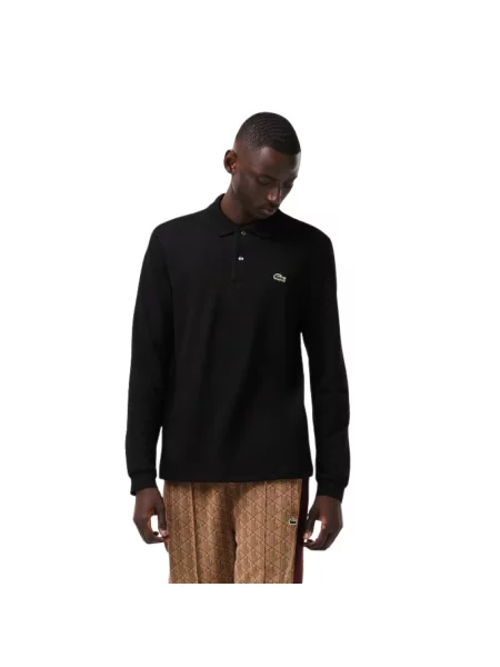Lacoste longsleeve gładki czarny