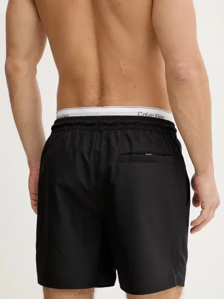 Szorty o kroju regular fit z wbudowanymi figami Calvin Klein Underwear czarne