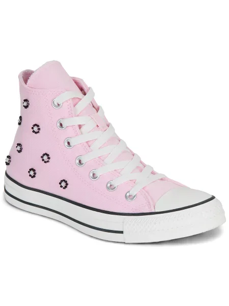 Členkové topánky Converse korálky ružová