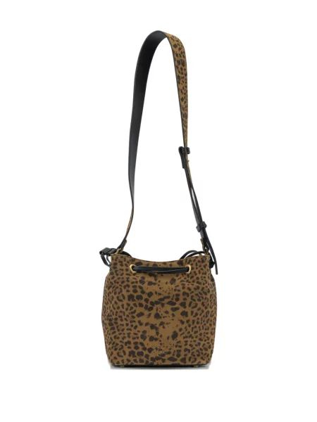 Geantă Pinko cu imagine cu model leopard maro