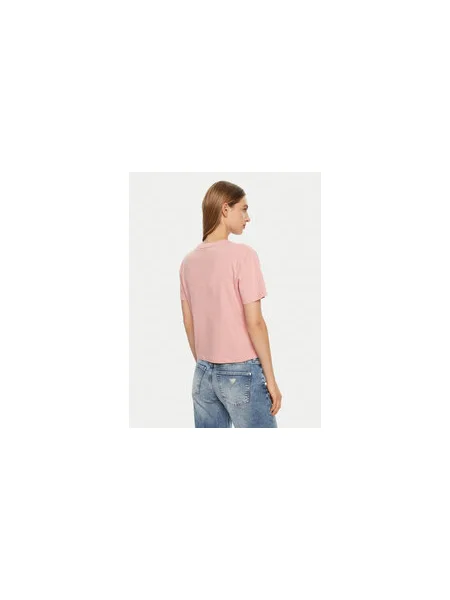Guess Jeans Póló Regular Fit rózsaszín