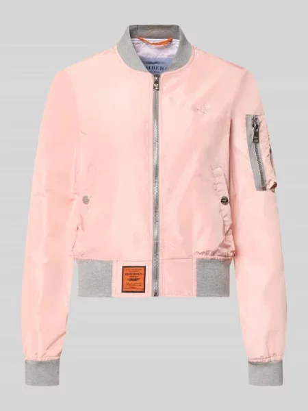 Bomberka z naszywką z logo i kieszenią zapinaną na błyskawiczny na rękawie Original Bombers