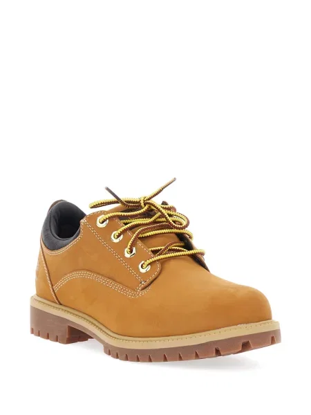 Pantofi Timberland cu șireturi din dantelă maro