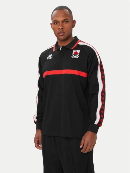 Kappa Pólóing Comfort Fit fekete