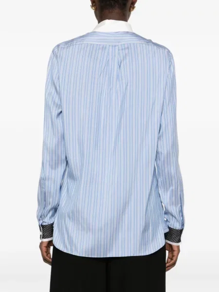 Cămașă Tom Ford de mătase albastru