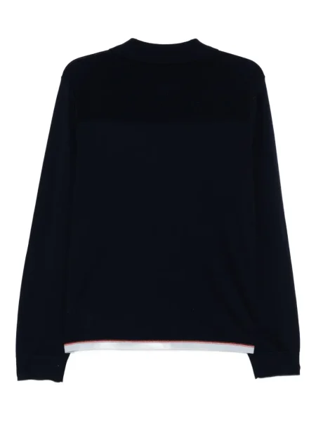 Cardigan Ps Paul Smith din lână merinos albastru