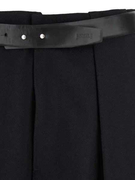 Plisované kalhoty Juun.j černé