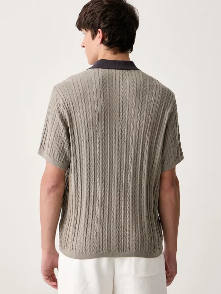 KOSZULKA CABLE KNIT FOOTBALL zielona