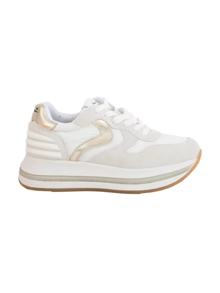 Sneakersy Voile Blanche skórzane białe