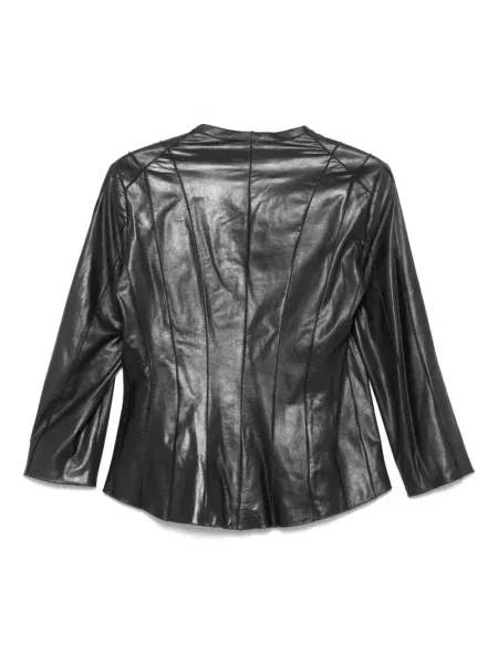 Retro kožená bunda A.n.g.e.l.o. Vintage Cult šedá