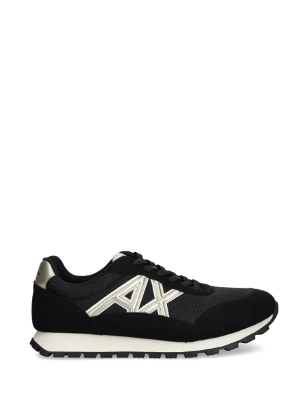 Sneakerși Armani Exchange cu autograf negru