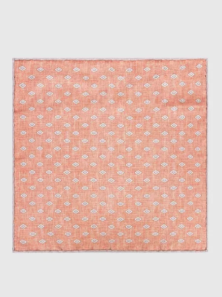 Шелковый платок Brunello Cucinelli оранжевый