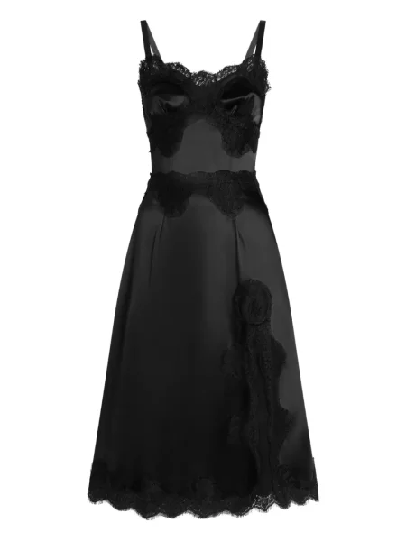Rochie Dolce & Gabbana din satin de costum negru