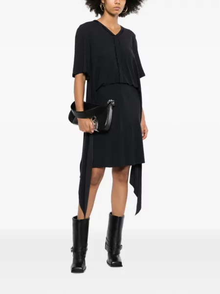 Rochie Balenciaga asimetrică negru