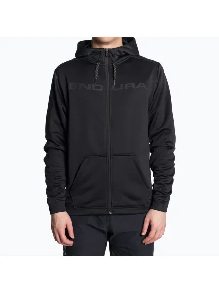 Ciclism hanorac cu glugă Endura negru
