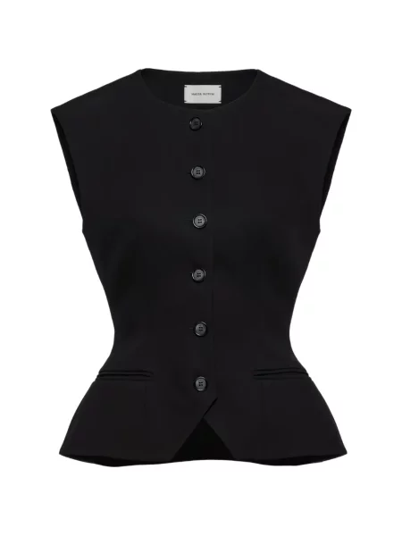 Vestă Magda Butrym fără mâneci negru
