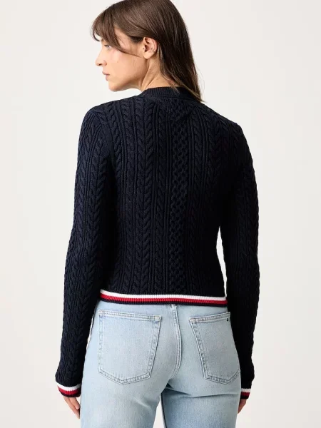 Tommy Jeans sweter granatowy