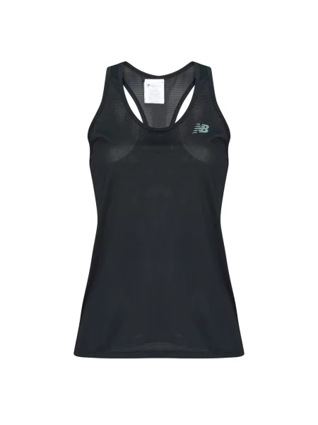 Majica brez rokavov New Balance brez rokavov črna