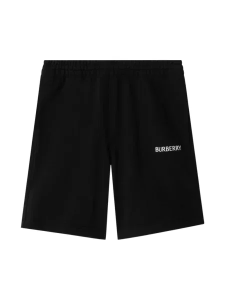 Szorty Burberry z logo czarne