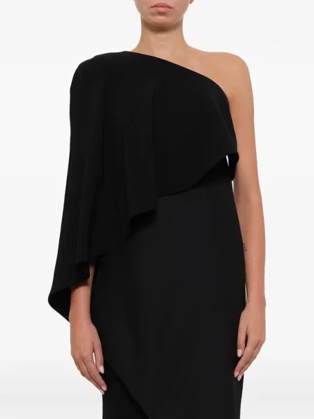 Rochie Givenchy drapată cu un umăr gol negru