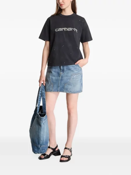 Fustă Carhartt Wip albastru