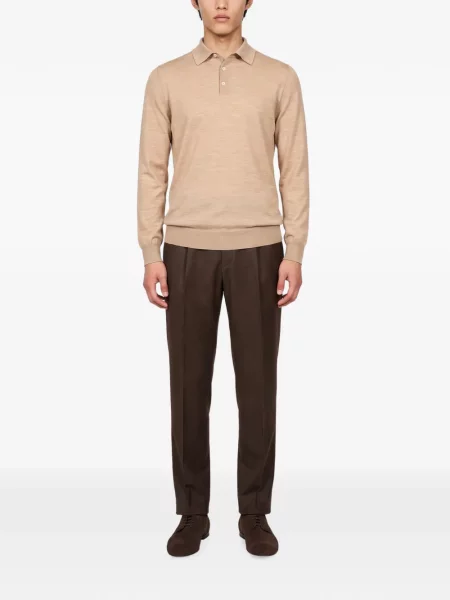Lung tricou polo Lardini tricotate