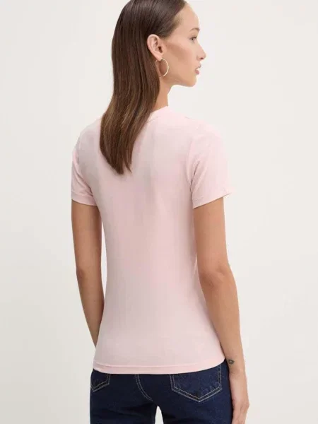 Футболка Guess Jeans розовая