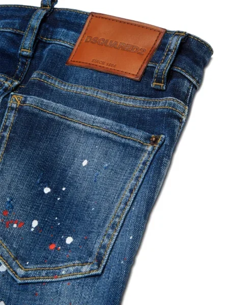 Jeansy dziecięce Dsquared2 niebieskie