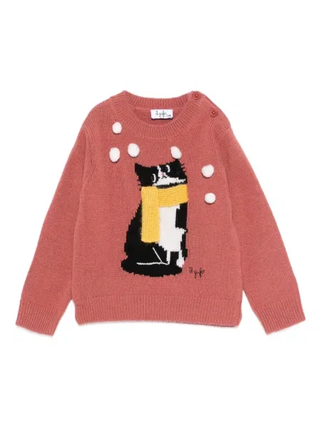 Sweter dziecięcy Il Gufo różowy