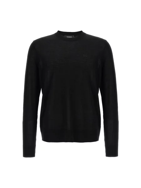 Sweter Dsquared2 wełniany czarny