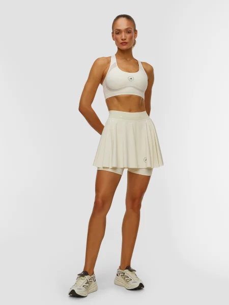 Sukienka Adidas By Stella Mccartney na siłownię beżowa