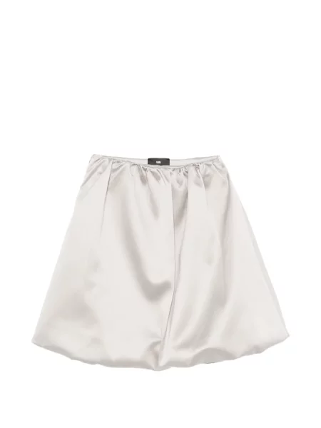 Fusta mini Lii din satin gri