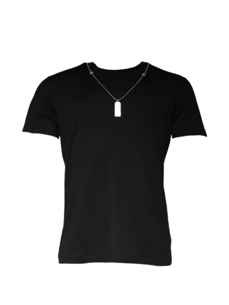 Tricou Dolce & Gabbana cu decolteu rotund negru