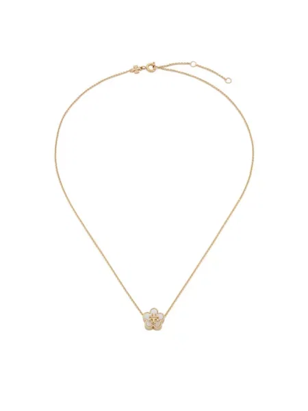 Tory Burch Ogrlica Kira Flower Zlata